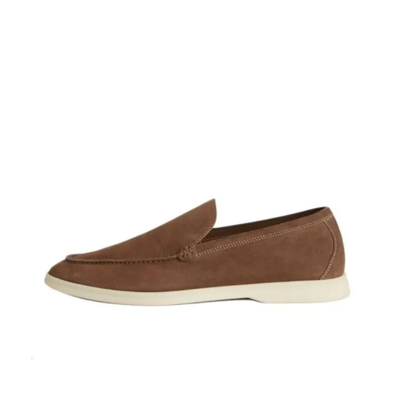 Loro Piana Summer Walk Loafers Men's Brown-0