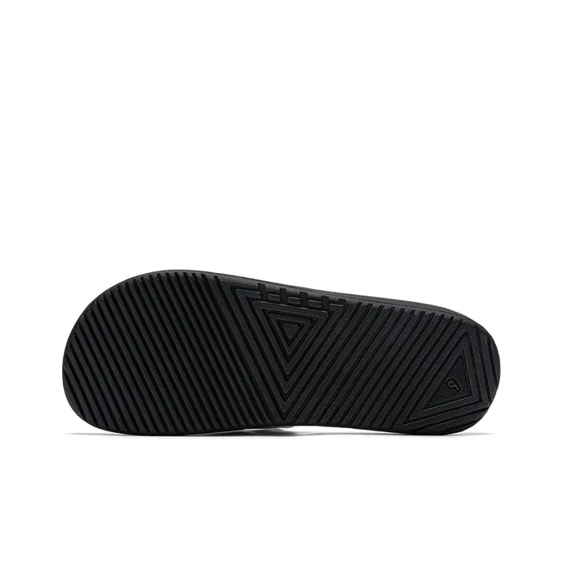 Kappa EVA Leather Patchwork Slip Resistant Abrasion Resistant Slide Slippers Unisex White Black-5