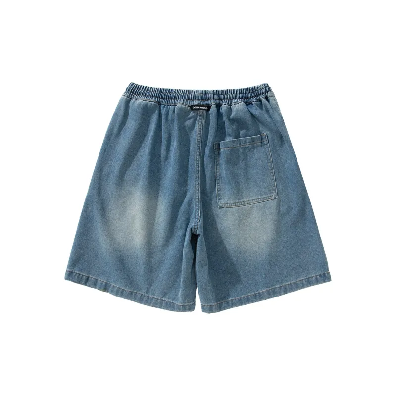 GOLFCROSS Denim Shorts Unisex-1