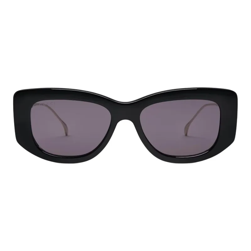 GUCCI Injection Molding Metal Cat Eye Sunglasses Women's Black-1