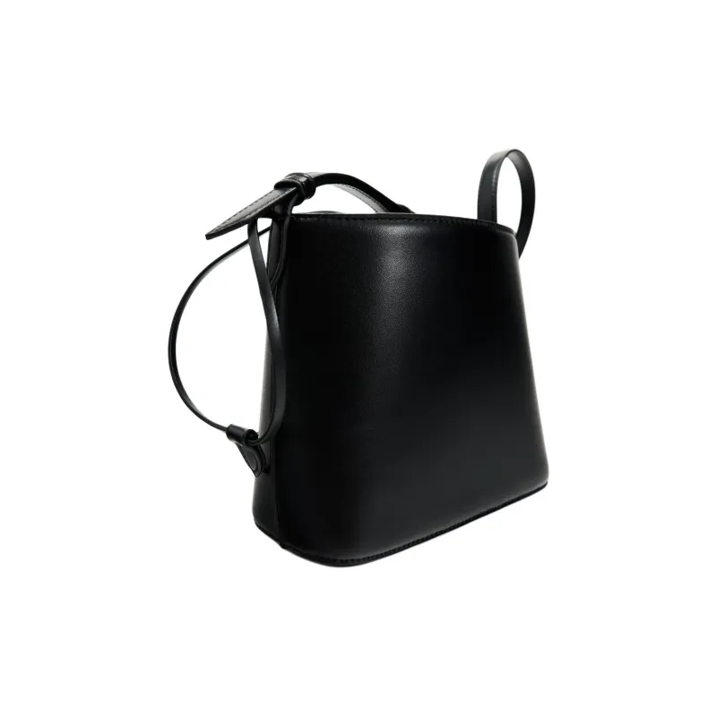 ZARA Polyester Bucket Bags Crossbody Bag Shoulder Bag Women's Black-2