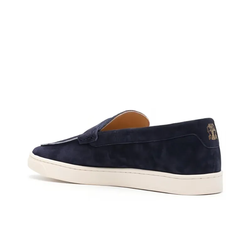 Brunello Cucinelli Suede Penny Loafers-3