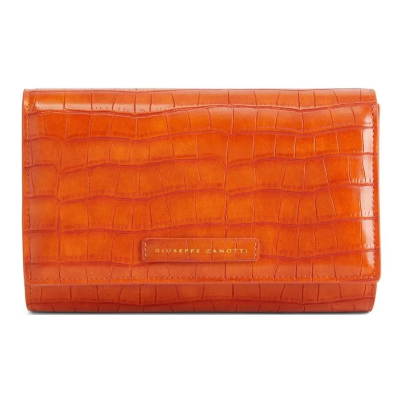 Giuseppe Zanotti Wendy Crocodile-effect Clutch Bag-0
