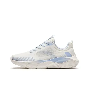 Anta Oxygen Cushioned Wear Resistant Breathable Lightweight Low Top Training Shoes Women's White Blue