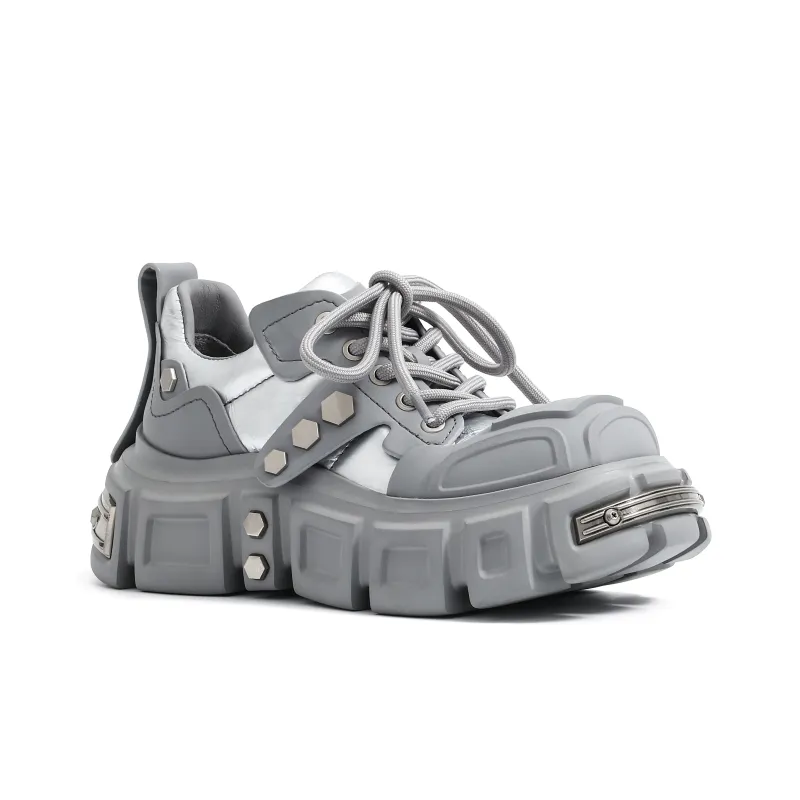VINYVIOLA Ugly Anti Slip And Wear Resistant Height Increasing Low Top Loafers Women's-12