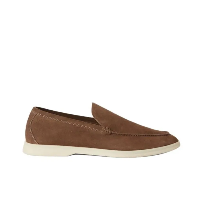Loro Piana Summer Walk Loafers Men's Brown-1
