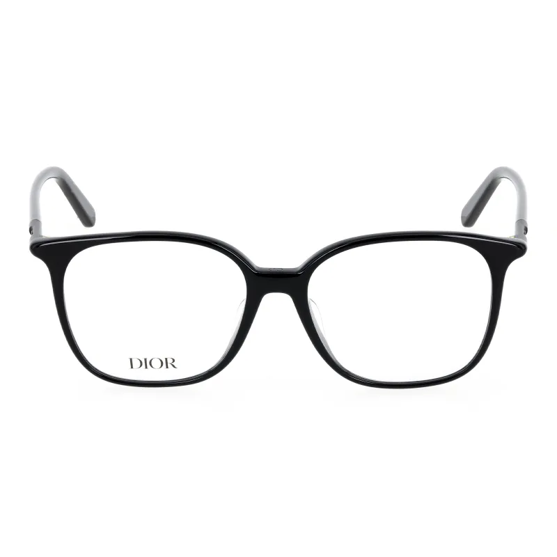 DIOR Plate Frame Irregular Shape Eyeglass Frames Unisex Black-1