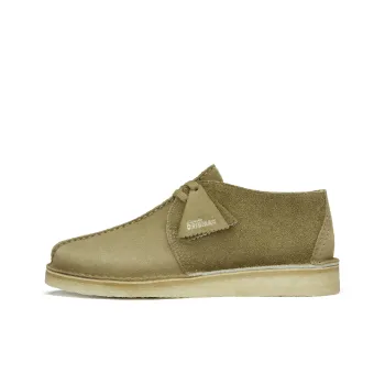 clarks Desert Trek Dark Olive Combination