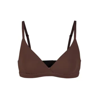 SKIMS FITS EVERYBODY CROSSOVER BRALETTE Bra Women's COCOA/Cocoa