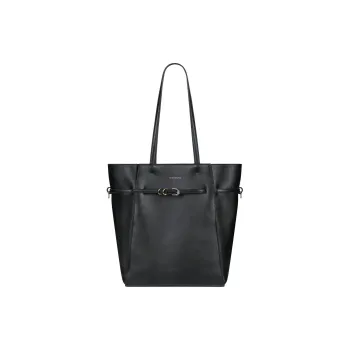 GIVENCHY Voyou Floral Calfskin Tote Bag, Shopping Bag, Shoulder Bag, Handbag Small Size Women's Black