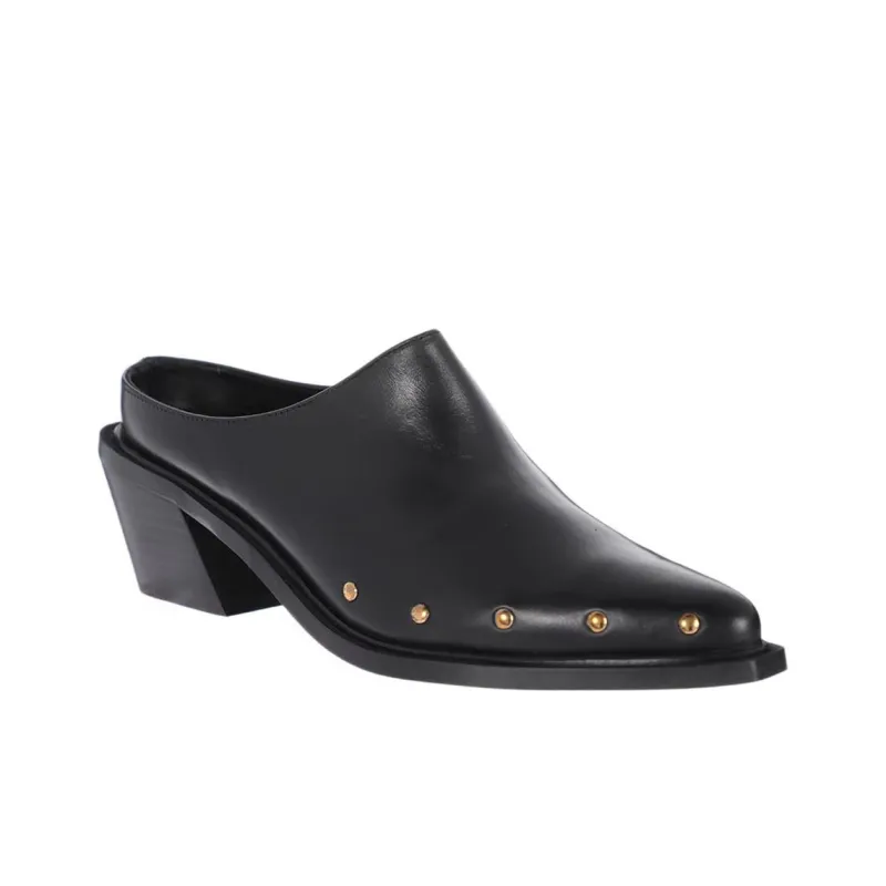 ALOHAS Wrap-toe Slippers 6cm Women's Black-2
