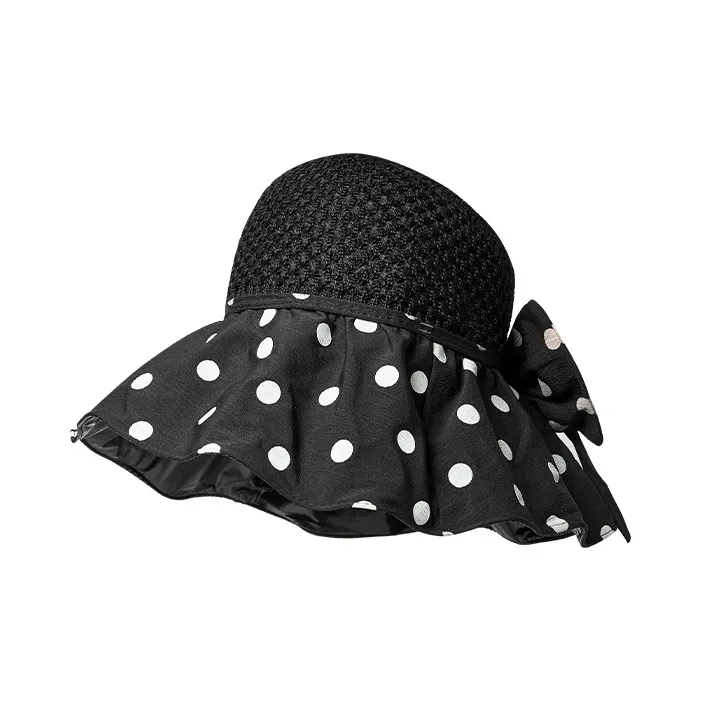 Narandu Fabric Polyester Sun Protection Hats Women's Khaki/Black/Beige-1