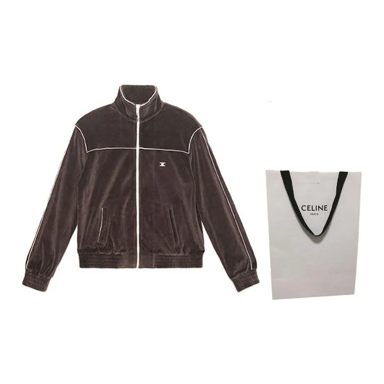CELINE Jackets Coats Men's Brown-2