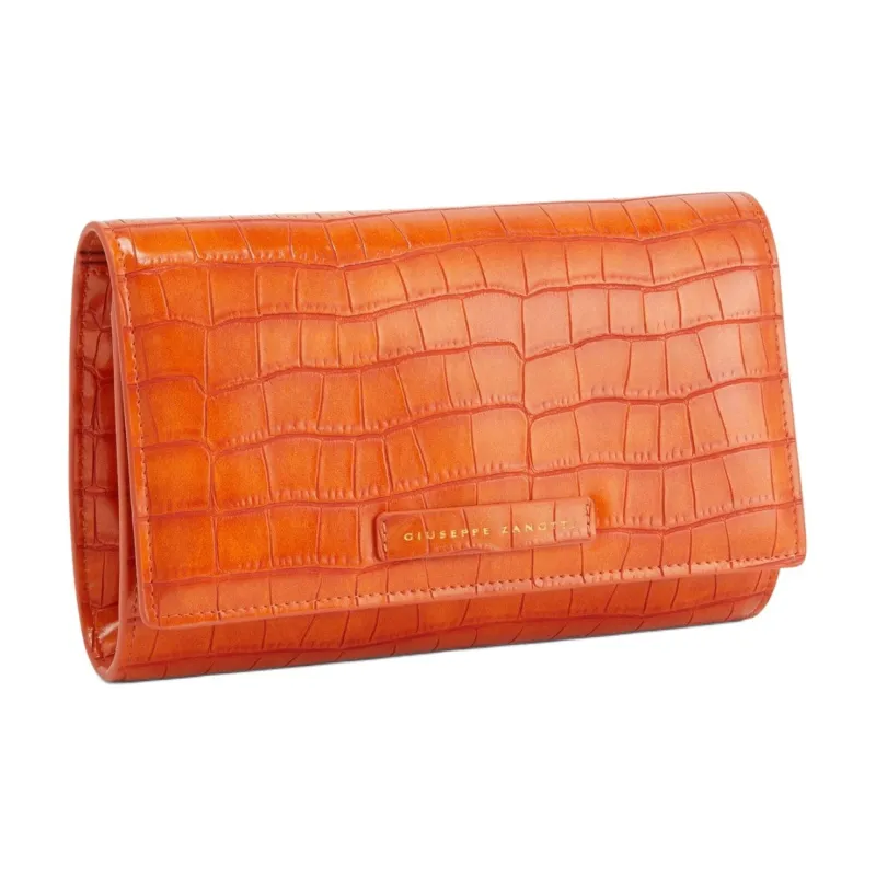 Giuseppe Zanotti Wendy Crocodile-effect Clutch Bag-1