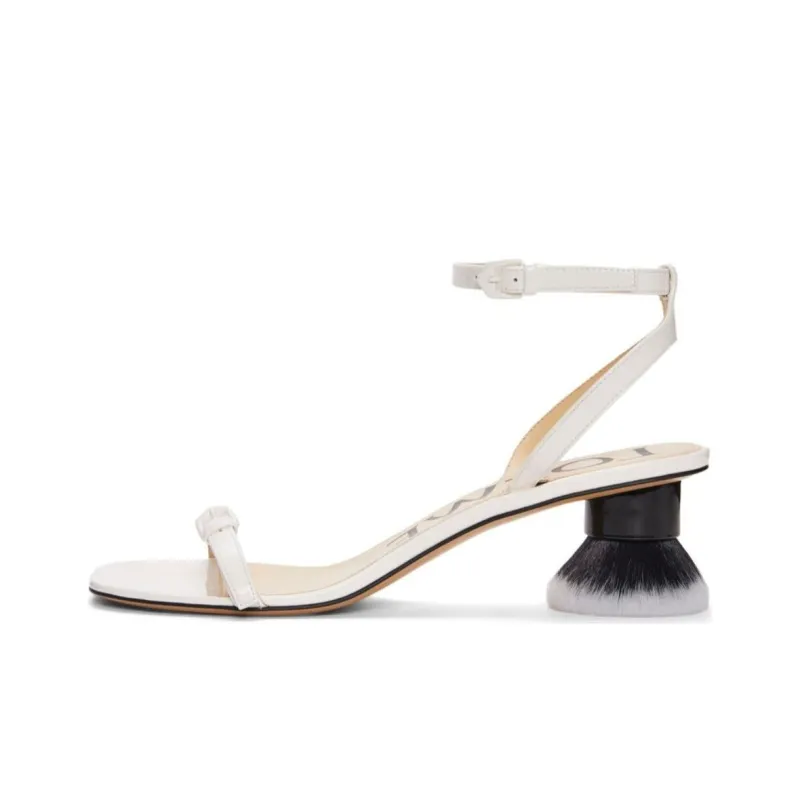 LOEWE Petal One Strap Sandals 4cm Women's White-0