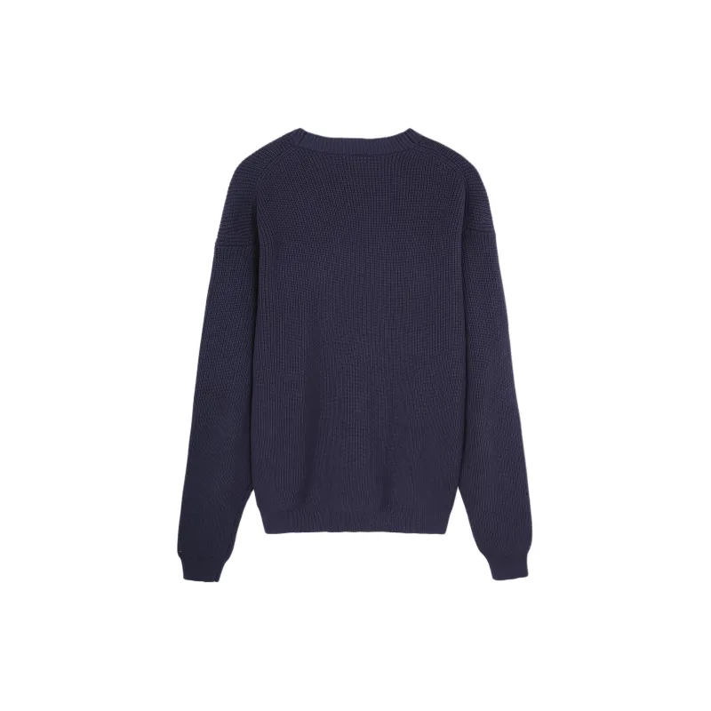 Maison Kitsune Fox Head Embroidered Knitted Cardigan-1