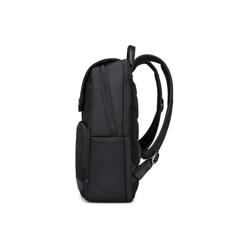 SEPTWOLVES Fabric Backpack Laptop Bag Men's Black-2