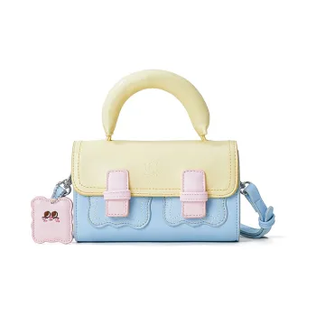 Sound For Life Synthetic Leather Crossbody Bags Shoulder Bags Handbags Mini Women's Yellow Blue/Blue White