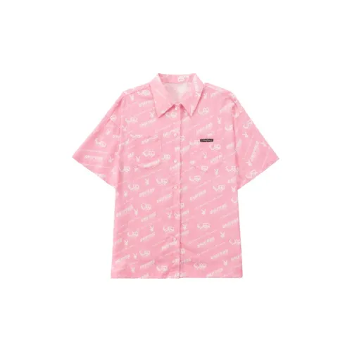 UNIFREE PLAY BOY Co-brand Shirts Women's Pink