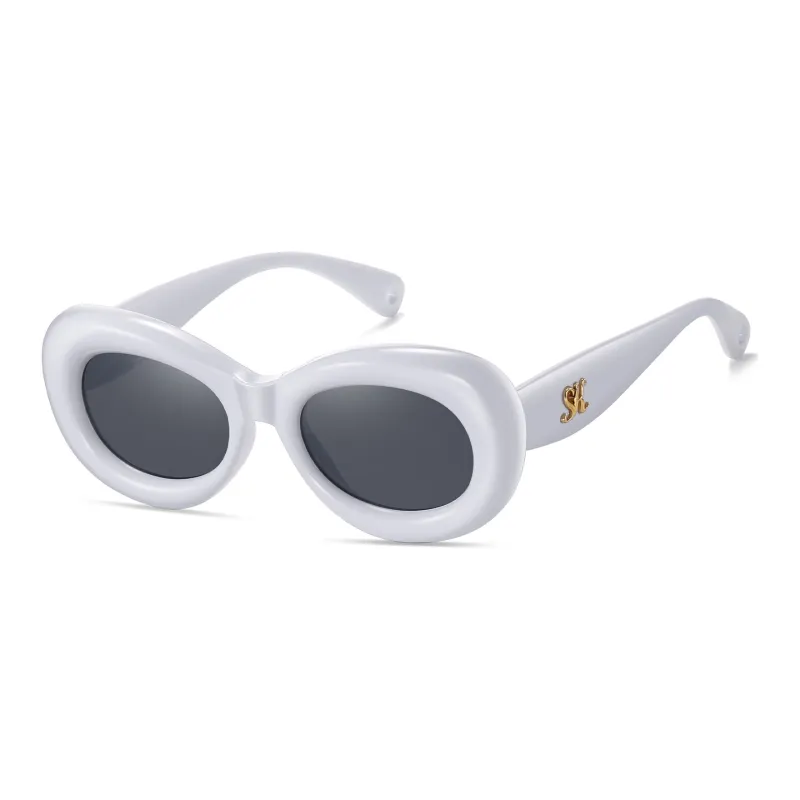 SHEEN KELLY Oval Sunglasses Unisex-4