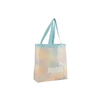 PUMA Polyurethane Tote Bag Shopping Bag Handbag Regular Women's Tropical Lake Blue