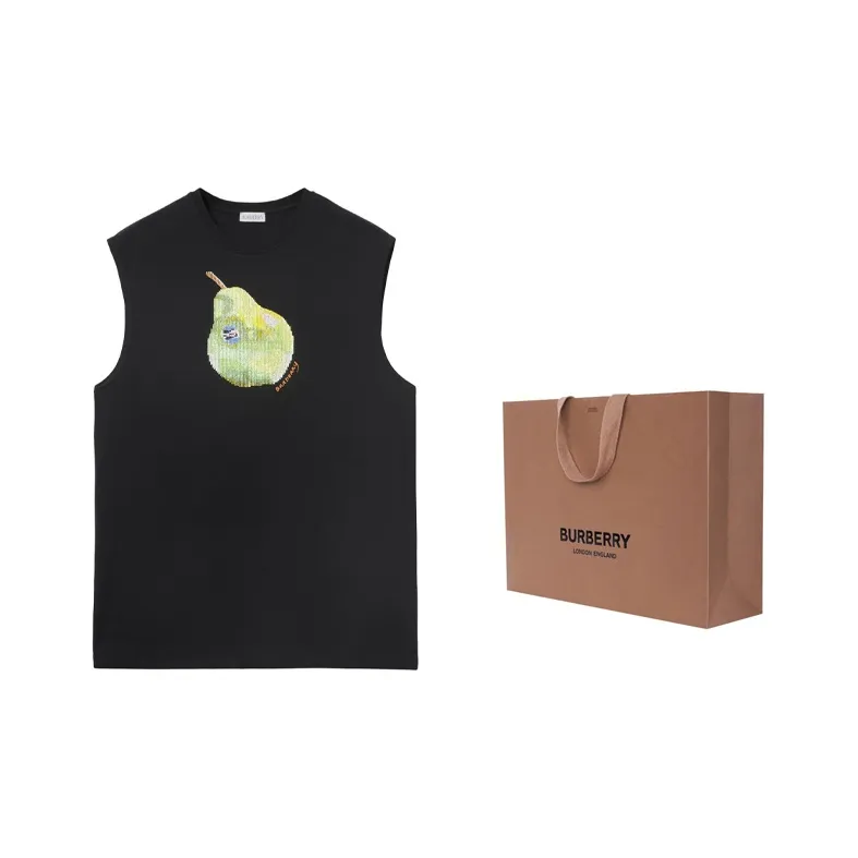 Burberry Pear Embellished Crewneck Tank Top-2