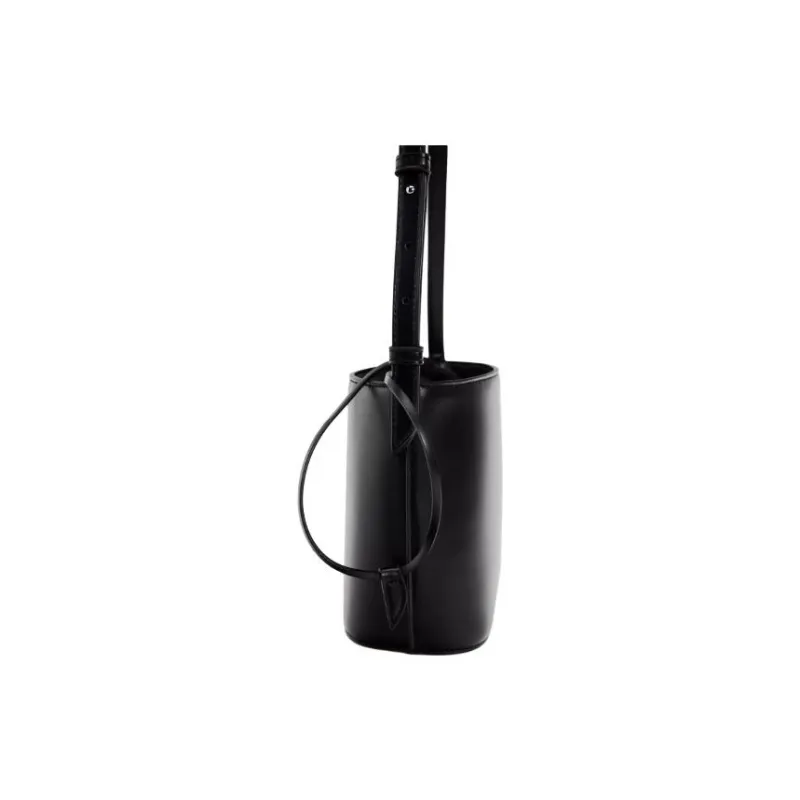 ZARA Polyester Bucket Bags Crossbody Bag Shoulder Bag Women's Black-3