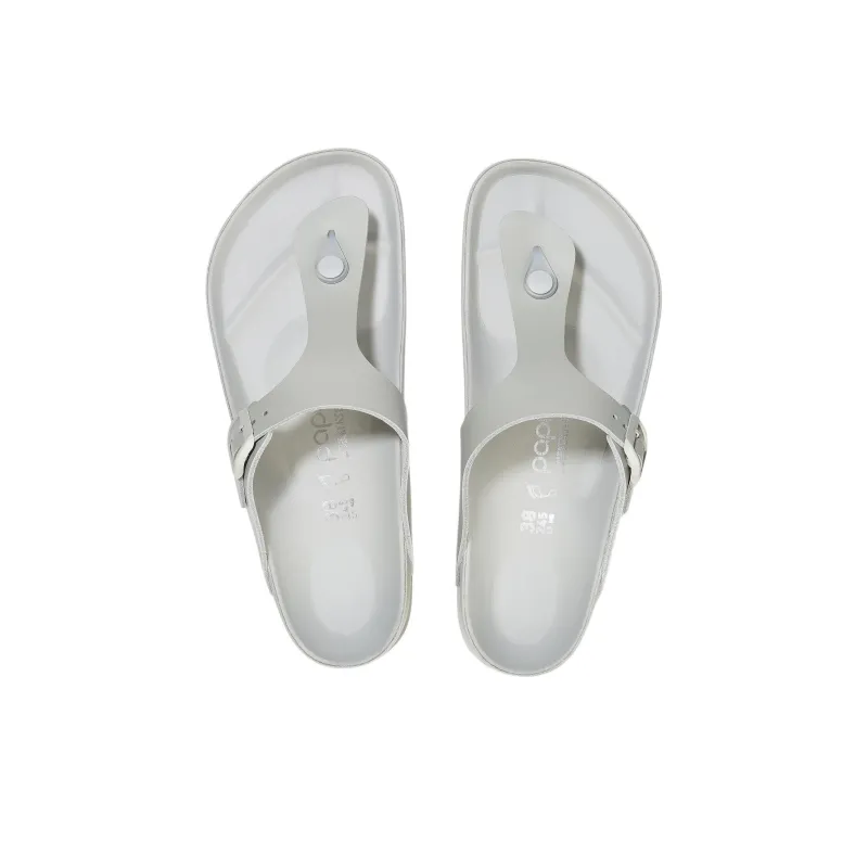 Birkenstock Gizeh Flex Platform Antibacterial Flip Flops Women's Gray-3