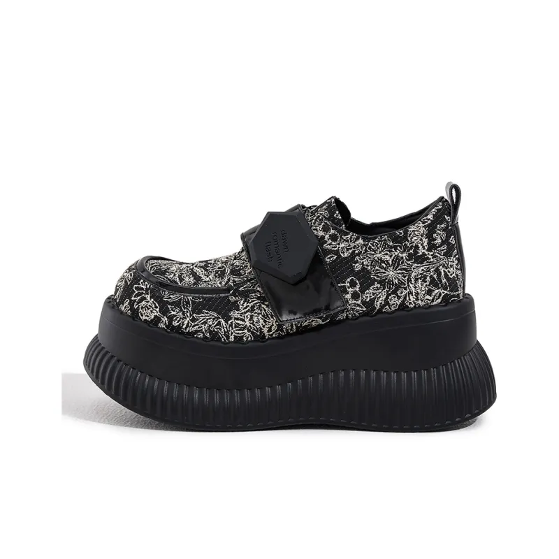 Milan Love Song Casual Single Shoes 8.5 Cm Women's Black-6