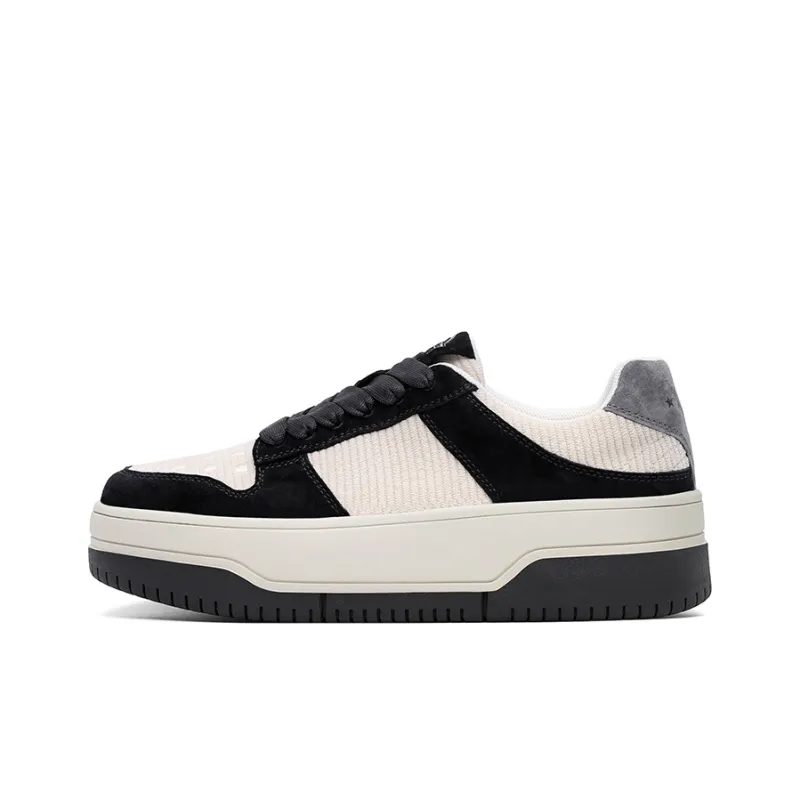 Dickies Low-Top Skateboard Shoes Women's Black White-0