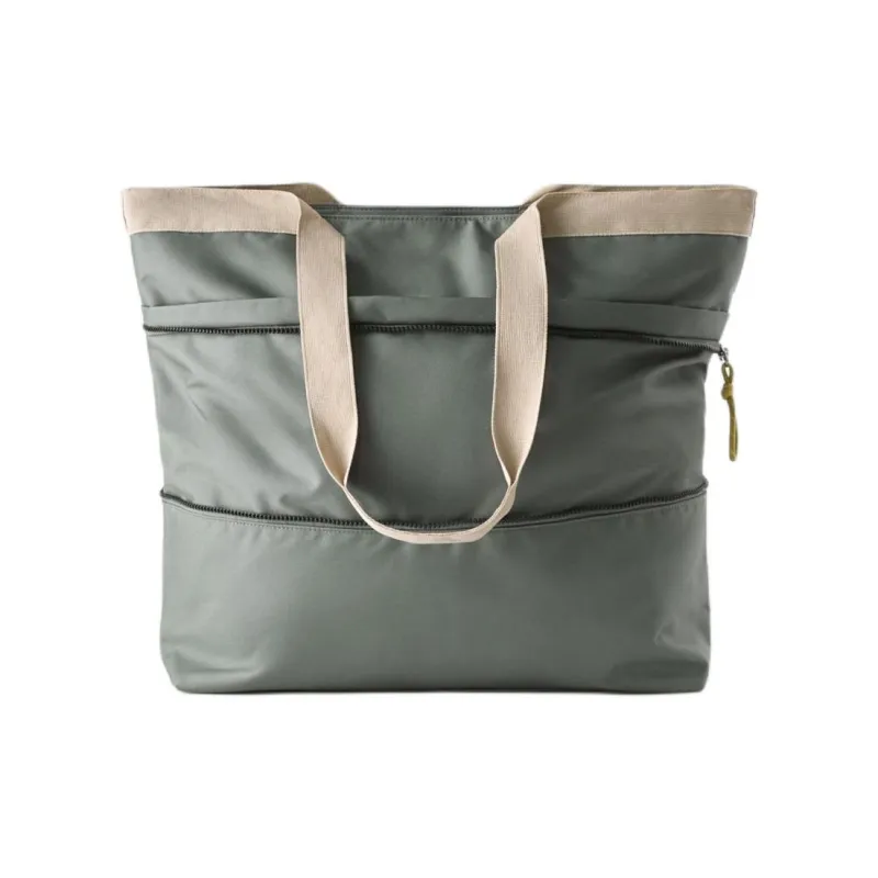 ZARA Polyester Tote Bag Shopping Bag Handbag Regular Unisex Green-2