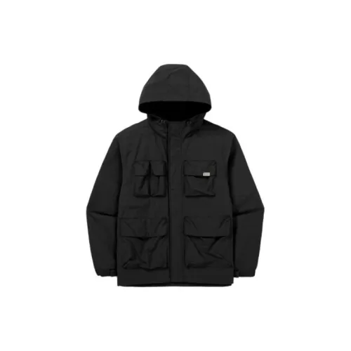 Snow Peak Trench Coats Men Black