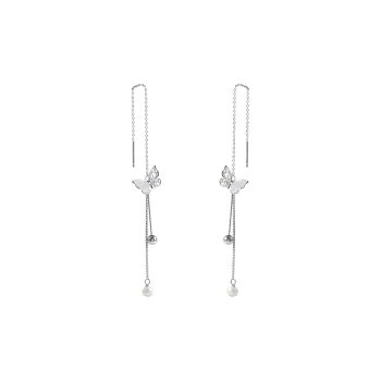 AITAO Foot Silver 990 Drop Earrings Hoop Earrings Women's