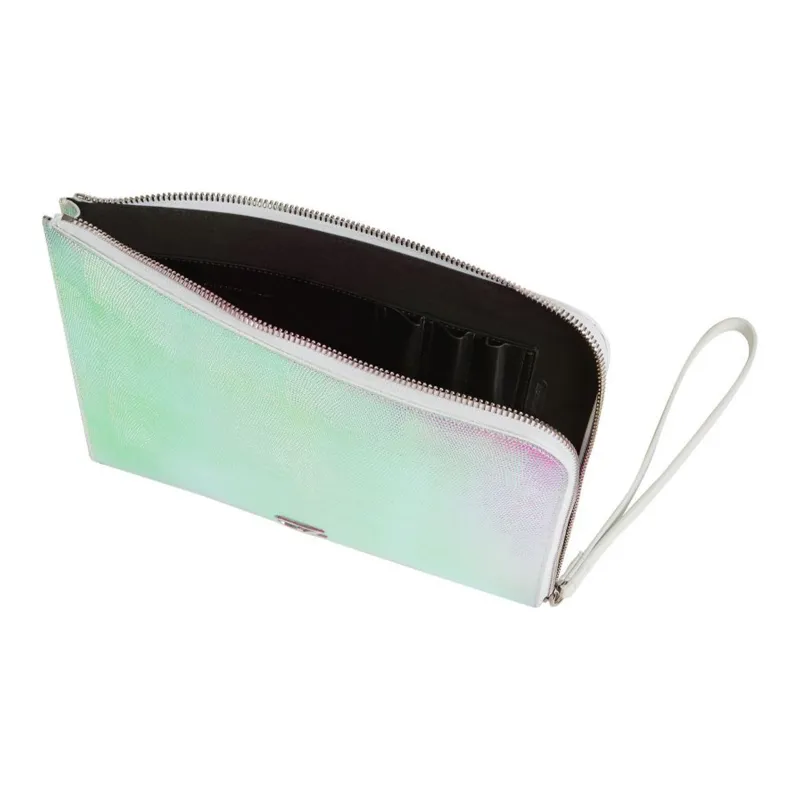 Giuseppe Zanotti Metallic-print Zipped Clutch Bag-3