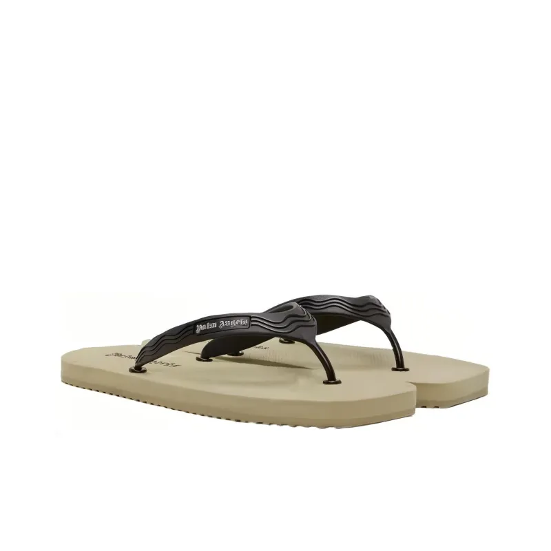 PALM ANGELS Rubber Sole Slip-Resistant Flip Flops Women's Black Umber-2