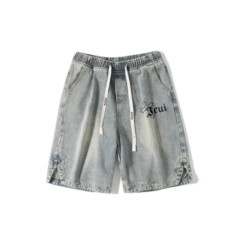 JCUI Unisex Denim Shorts