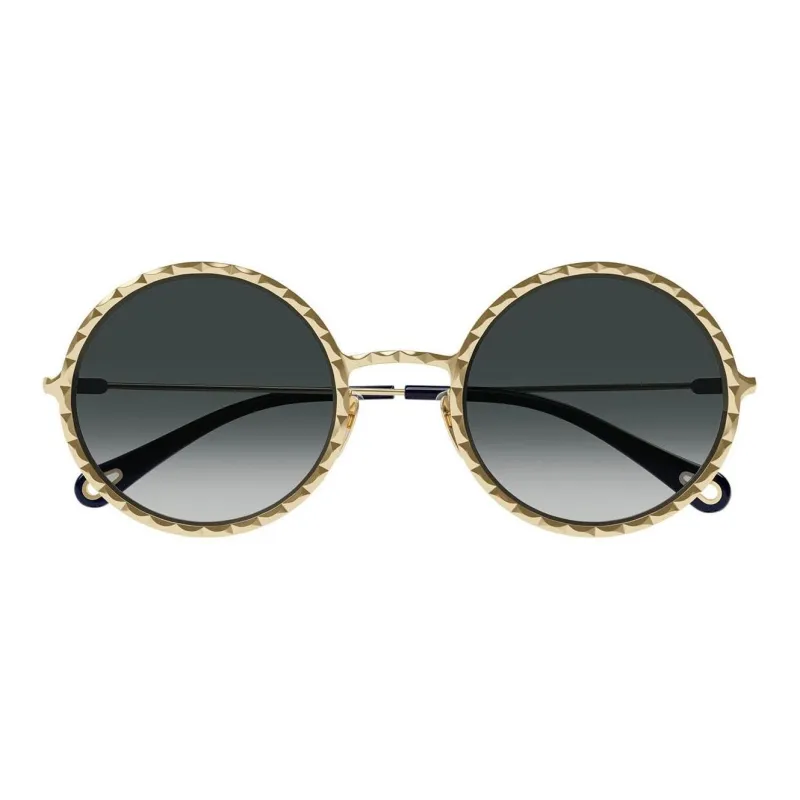 Chloe Round Sunglasses Men's Gold-1