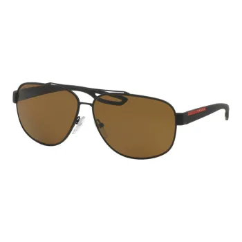 PRADA Plastic Aviator Sunglasses Women's Black