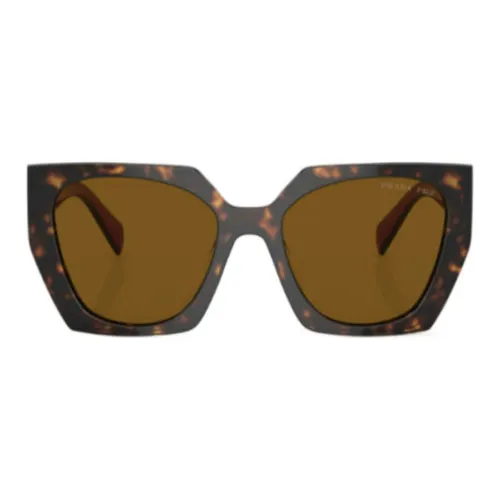 PRADA - Irregular Shape Sunglasses Women's Tortoiseshell