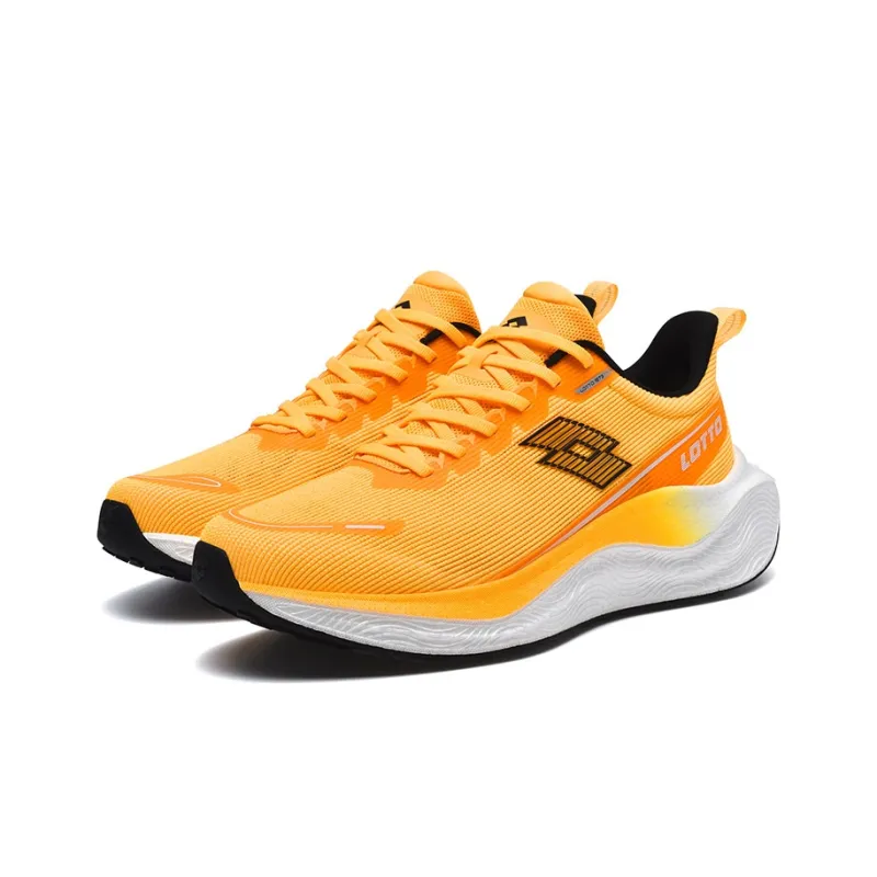 LOTTO Cushioned Slip Resistant Low Top Marathon Running Shoes Men's Yellow SS24-3