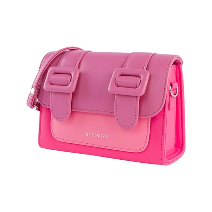 MERIMIES PU Shoulder Bag Small Size Women's Pink-2