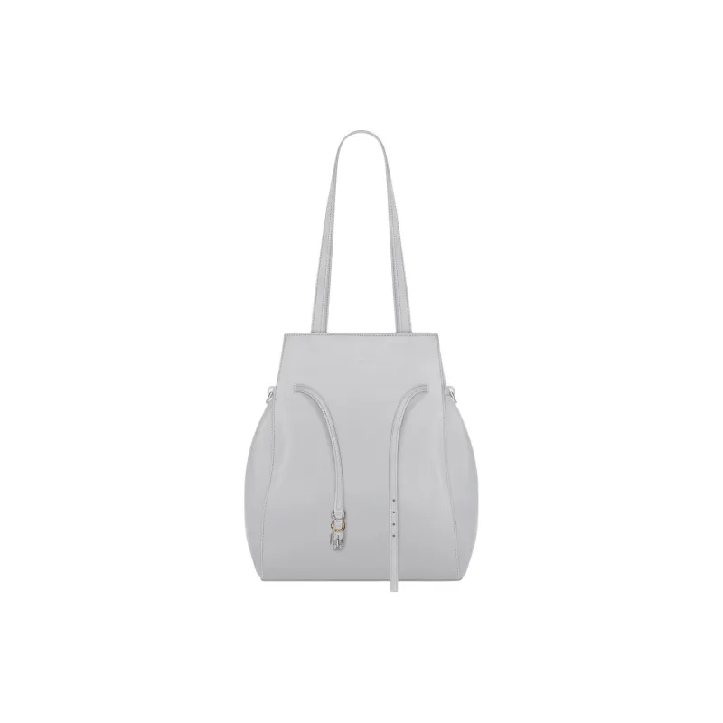 GIVENCHY Voyou Calfskin Tote Bag, Shopping Bag, Shoulder Bag, Handbag Small Size Women's Light Gray-1