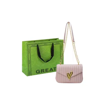 RUIPAI PU Crossbody Bag Regular Women's Pink/Black/Ecru