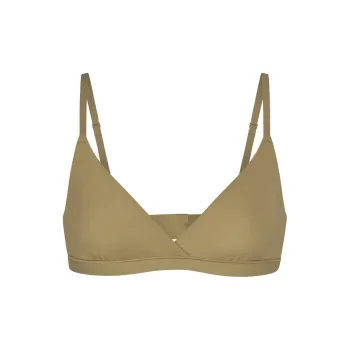 SKIMS FITS EVERYBODY CROSSOVER BRALETTE Bra Women's KHAKI/Khaki