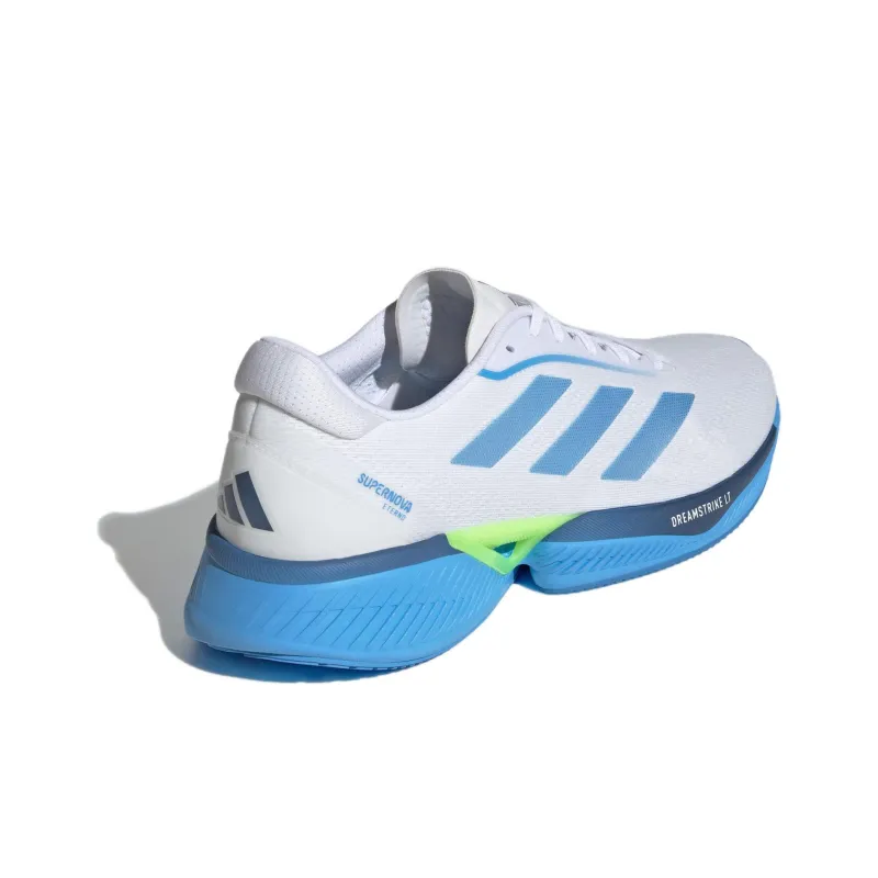 Adidas Supernova Eterno Cushioning Wear Resistant Low Top Running Shoes Men's White Blue-3
