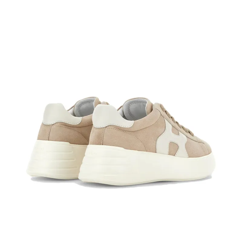 HOGAN Rebel Cushioning Low-Top Casual Shoes Women's Beige Umber-2