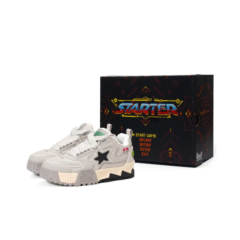 STARTER Vol Series Inflatable Play Shoes Quick Drying Impact Resistance Low Top Skateboard Shoes Men's Gray-1