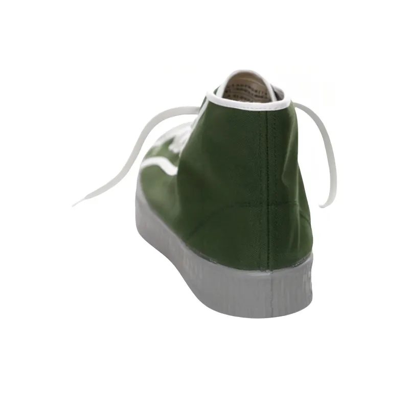 SPALWART Canvas Shoes Unisex High-Top Green-2
