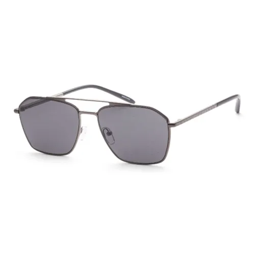 MICHAEL KORS Metal Aviator Sunglasses Men's Gray