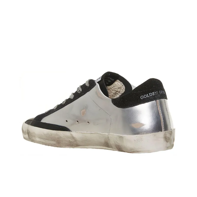 Golden Goose Super Star Stylish Skateboarding Shoes Women's Silver-2
